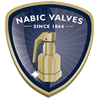 Logo for Nabic Valves showing date of 1864