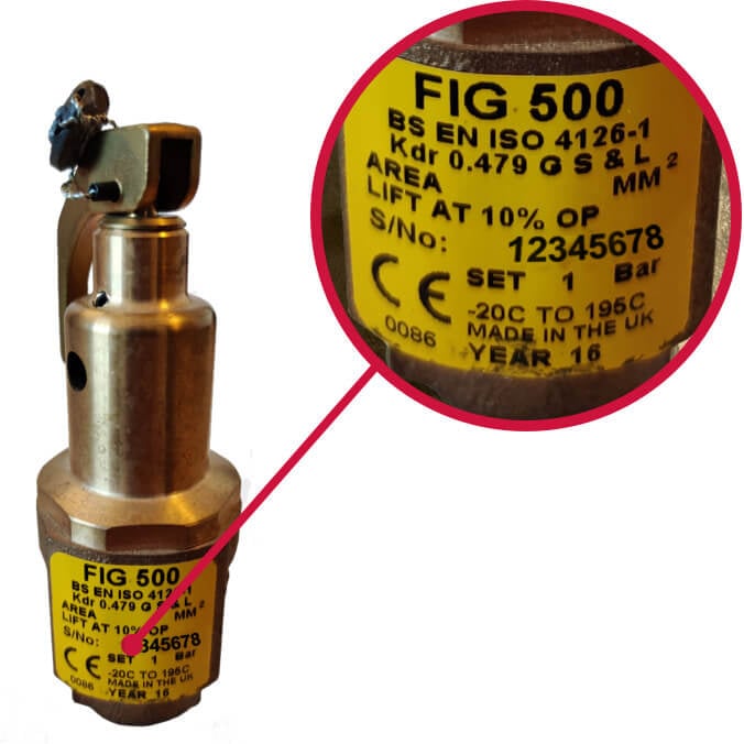 NABIC Valve Serial Number Location